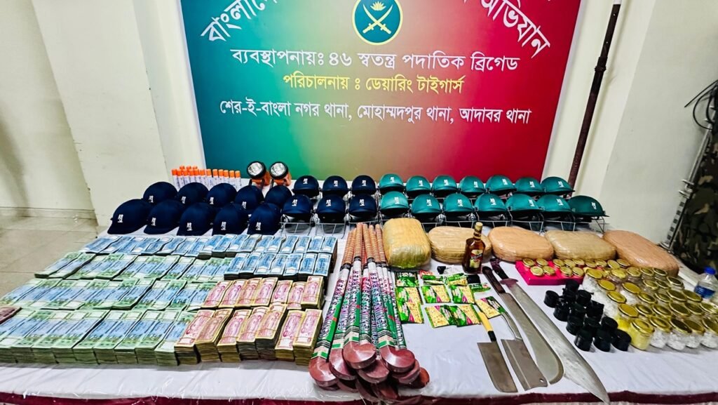 রাত ৩টায় জেনেভা ক্যাম্পে অভিযান বিদ্যুৎ বিচ্ছিন্ন করে পালায় সোহেল, কোটি টাকা-ককটেল-১১ কেজি গাঁজা উদ্ধার