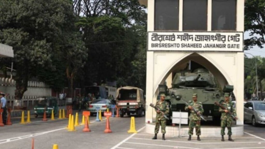 ঢাকা সেনানিবাসের একটি ভবন সাময়িকভাবে কারাগার ঘোষণা