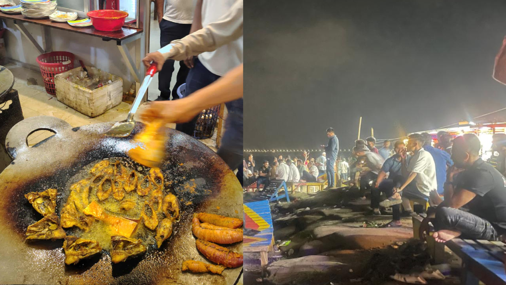 নিষেধাজ্ঞার আগে মাওয়ায় ইলিশ খাওয়ার হিড়িক