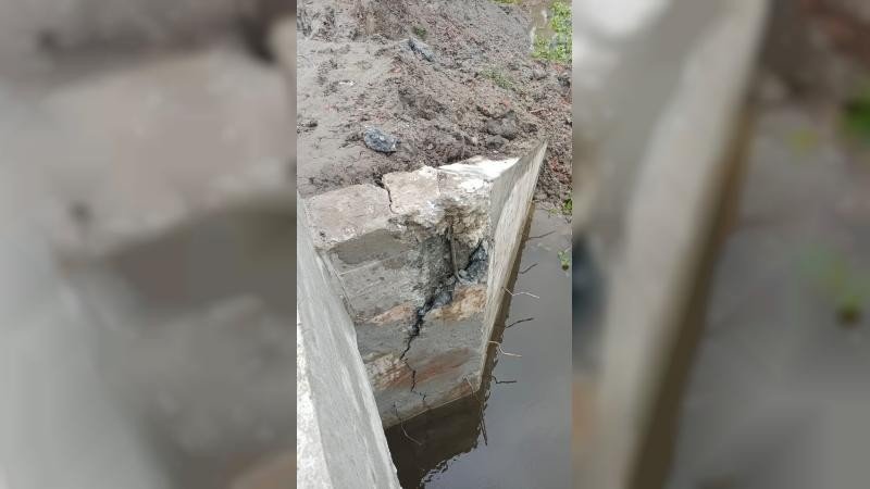 চালুর পরেই ব্রিজে ফাটল: হাতীবান্ধায় ১৩ কোটির প্রকল্পে অনিয়মের অভিযোগ