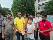 অসহায় সাদ্দামের পাশে জবি ছাত্রদল নেতা শাহরিয়ার