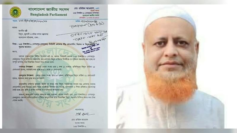 তীব্র বিদ্যুৎ সংকট: নিরসনে মন্ত্রীর হস্তক্ষেপ চাইলেন সাংসদ