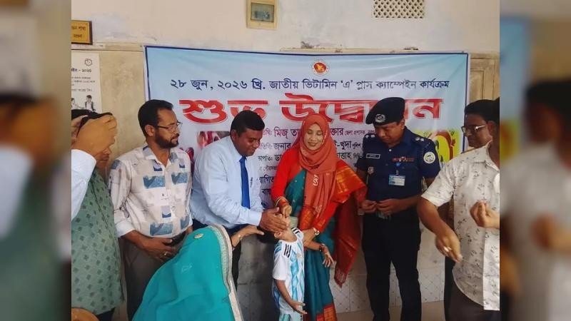 বরগুনায় জাতীয় ভিটামিন ‘এ’ প্লাস ক্যাম্পেইনের উদ্বোধন