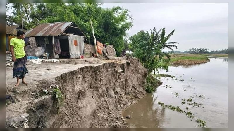 তিস্তার পানি বিপৎসীমা ছুঁই ছুঁই, ভাঙনে নিঃস্ব শতাধিক পরিবার