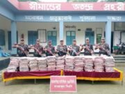 শ্রীবরদী সীমান্তে ১৭ লক্ষাধিক টাকার ভারতীয় শাড়ি জব্দ
