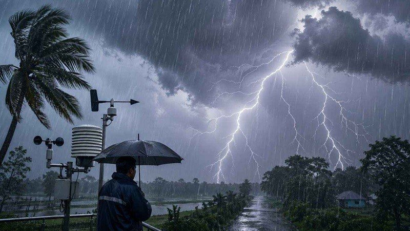 দেশের ১১ জেলায় সন্ধ্যার মধ্যে ঝড় ও বজ্রবৃষ্টির আভাস