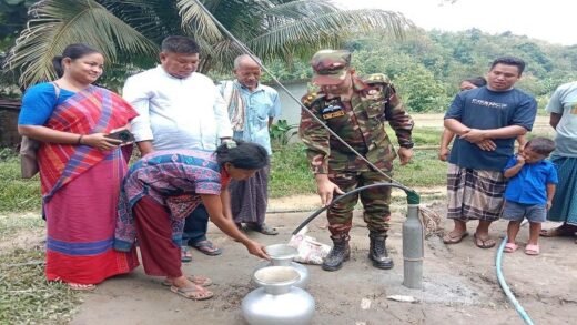 দীঘিনালায় সেনাবাহিনীর উদ্যোগে ৪ শতাধিক মানুষের জন্য স্থায়ী বিশুদ্ধ পানির ব্যবস্থা