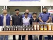 নালিতাবাড়ীতে পিকআপ ভর্তি ২৭৩ বোতল ভারতীয় মদসহ গ্রেপ্তার ৩