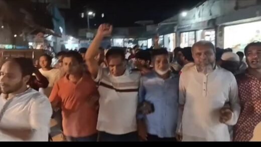 বরগুনার বামনায় বিএনপি'র শান্তি মিছিল