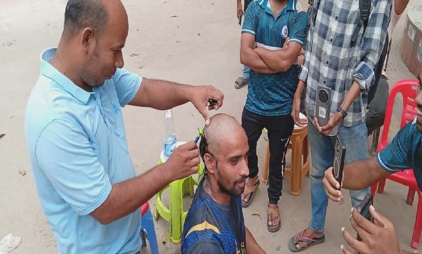 আর্জেন্টিনার জয়ে ন্যাড়া করলেন রাবির ব্রাজিল সমর্থক