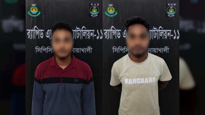 নোয়াখালীর রাকিব হত্যা মামলায় ২ আসামি গ্রেপ্তার