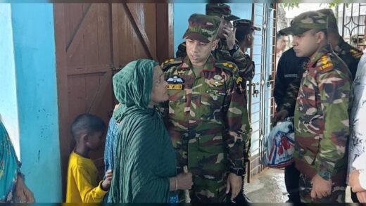 দীঘিনালায় বন্যার্তদের মাঝে দীঘিনালা জোনের মানবিক সহায়তা