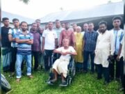 তারেক খানের মানবিকতায় ২০ বছর পর হুইলচেয়ার পেলেন গৌড় চন্দ্র
