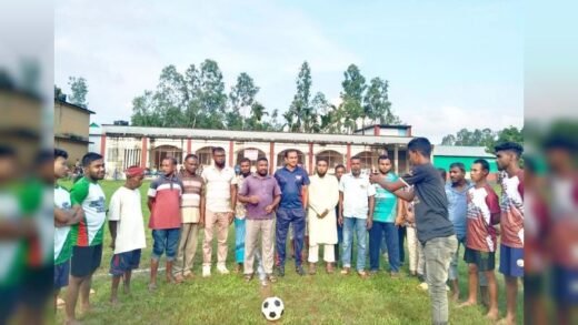 নালিতাবাড়ীতে মাদক বিরোধী ফুটবল টুর্নামেন্ট উদ্বোধন