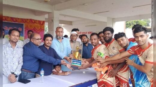 কিশোরগঞ্জে “মাদককে না বলি” প্রীতি ফুটবল ম্যাচ