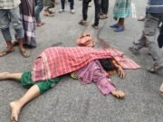 যমুনা লাইন পরিবহনের ধাক্কায় গৃহবধূ নিহত, প্রাণে বাঁচল দুই শিশু