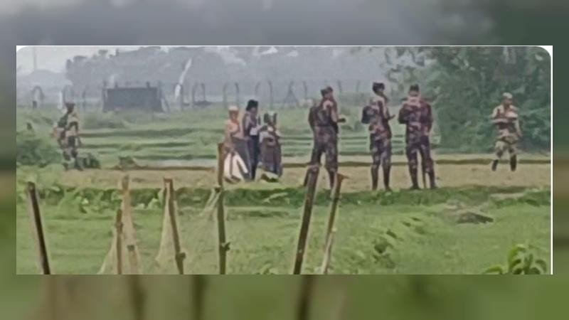 জয়পুরহাট সীমান্তে বিএসএফ এর তিনজনকে পুশইনের চেষ্টা ব্যর্থ