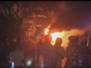 ফরিদপুরে সড়ক দুর্ঘটনায় ৫ জনের মর্মান্তিক মৃত্যু, ঘাতক বাসে আগুন
