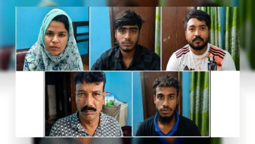 যশোরে বস্তিতে সাঁড়াশি অভিযান, ৫ চিহ্নিত মাদক কারবারি আটক