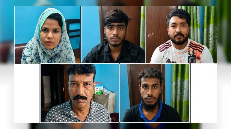 যশোরে বস্তিতে সাঁড়াশি অভিযান, ৫ চিহ্নিত মাদক কারবারি আটক
