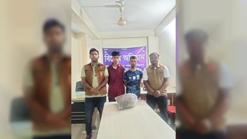 কেরানীগঞ্জে গাঁজাসহ দুই মাদক ব্যবসায়ী আটক