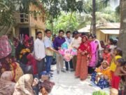 লামার বন্যাদুর্গত এলাকায় মোবাইল মেডিকেল ক্যাম্প ও ডিগনিটি কিট বিতরণ
