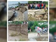 যমুনার ভাঙনে নদীগর্ভে আঞ্চলিক মহাসড়ক, পরিদর্শনে আব্দুস সালাম পিন্টু