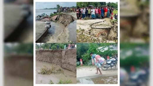 যমুনার ভাঙনে নদীগর্ভে আঞ্চলিক মহাসড়ক, পরিদর্শনে আব্দুস সালাম পিন্টু
