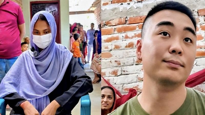 বন্ধুত্বের টানে চীন থেকে নাটোরে এলেন যুবক