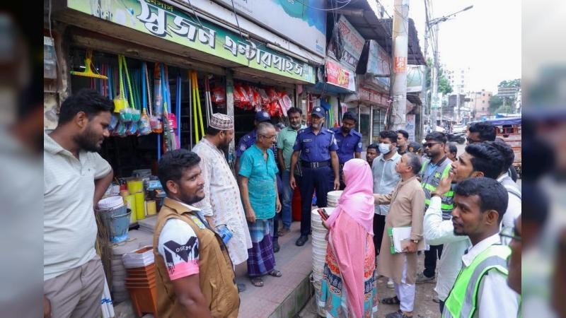 কুমিল্লা নগরীতে উচ্ছেদ অভিযানে পাঁচজনকে জরিমানা