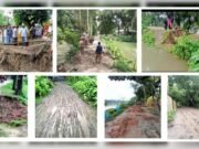 সরিষাবাড়ীতে টানা বর্ষণে ক্ষতিগ্রস্ত সড়কগুলোতে দুর্ভোগ কমাতে ব্যক্তিগত উদ্যোগে মেরামত