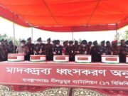 ৩২ কোটি টাকার মাদকদ্রব্য ধ্বংস করলো বিজিবি
