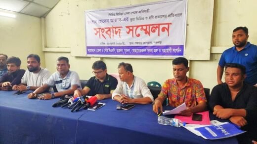 পানি সম্পদ প্রতিমন্ত্রীর বিরুদ্ধে অপপ্রচারের প্রতিবাদে সংবাদ সম্মেলন
