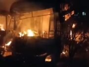 ভয়াবহ সংঘর্ষে স্লিপার বাসে আগুন, প্রাণ গেল ৭ জনের