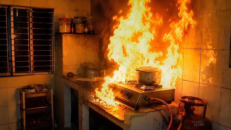 রাজধানীতে গ্যাস লিকেজ থেকে আগুন, একই পরিবারের ৩ জন দগ্ধ