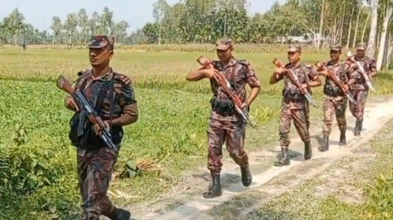 নেত্রকোণার সীমান্তে ২৪ ঘণ্টা কড়া নজরদারি বিজিবির