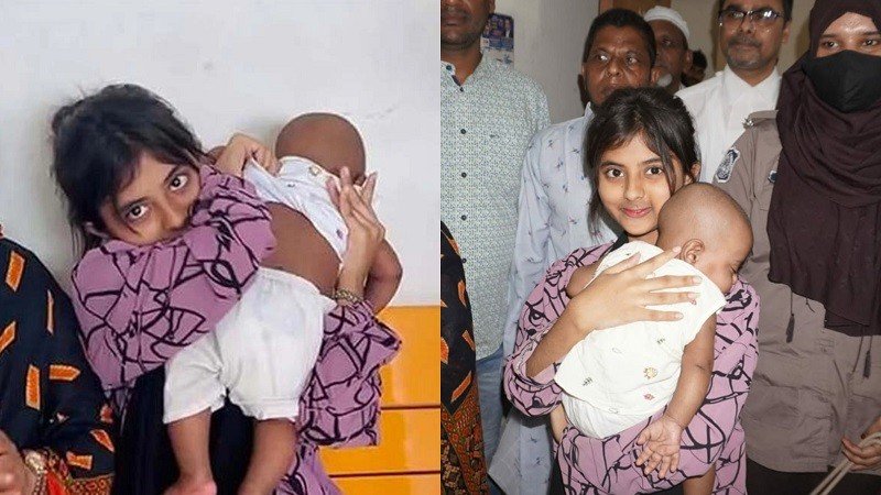 আদালতের আদেশে ৭ মাসের সন্তান ফিরে পেল ১৩ বছরের কিশোরী মা