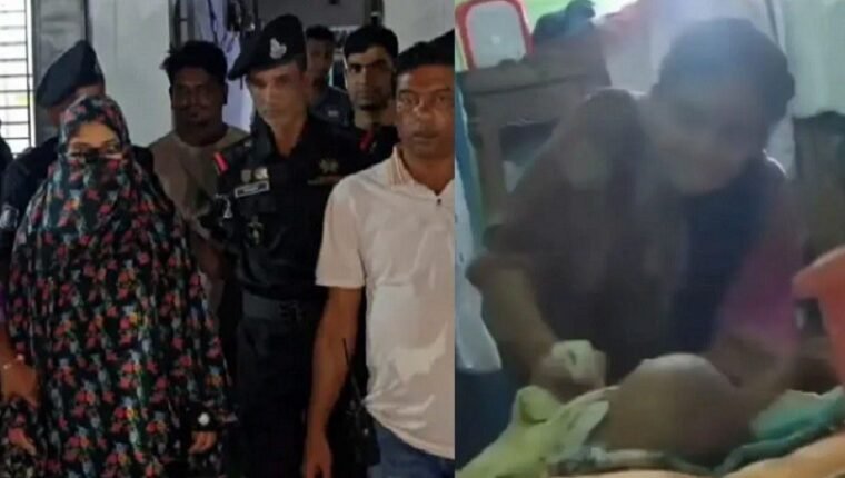 ২ মাসের শিশুর পা মুচড়ে দেয়ার ঘটনায় অভিযুক্ত সেই চাচি গ্রেপ্তার