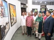 চারুকলায় শিল্পী জাকিয়া খান চন্দনার একক চিত্র প্রদর্শনী শুরু