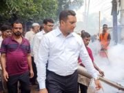 মশক নিধন ও পরিষ্কার পরিচ্ছন্নতা অভিযানে ইউএনও সোহাগ 