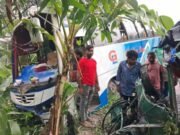 গোল্ডেন লাইন বাসের সাথে সিএনজির মুখোমুখি সংঘর্ষ: নিহত ১, আহত ৫