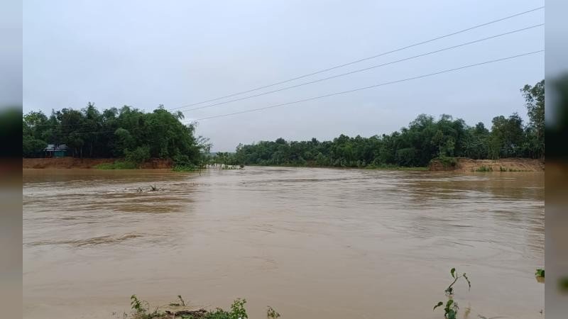 শেরপুরে নদ-নদীর পানি বৃদ্ধি, চেল্লাখালী নদীর পানি বিপদসীমার উপরে