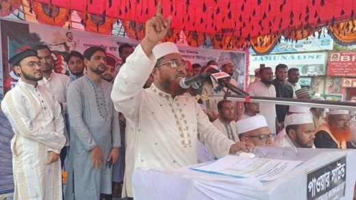 শ্যামনগরে জামায়াতের গণমিছিল ও সমাবেশ: গণভোটের রায় বাস্তবায়নের দাবি