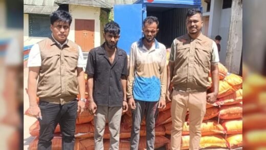 সুনামগঞ্জে ২২ লাখ টাকার অবৈধ ভারতীয় পন্যসহ ২ জন আটক