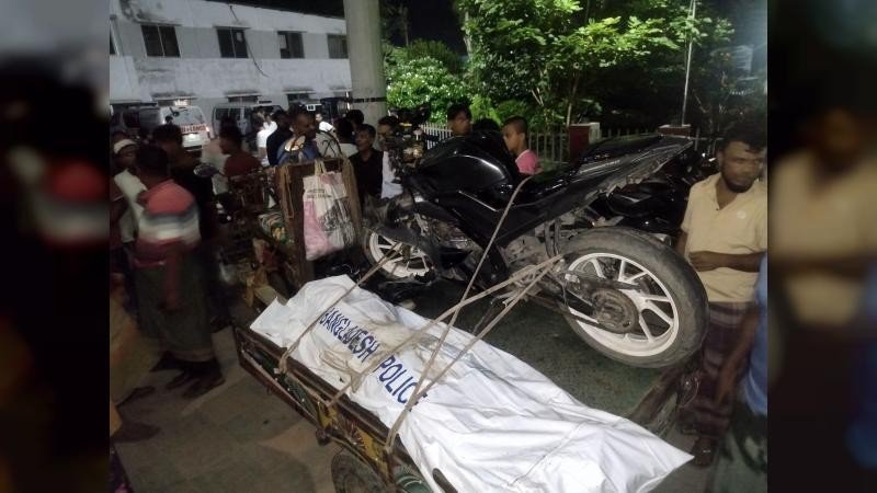 ভাঙ্গা গোলচত্বরে মোটরসাইকেল দুর্ঘটনায় ২ জনের মৃত্যু