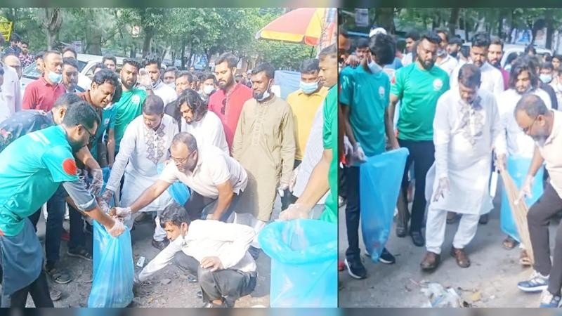 বরিশালে ডেঙ্গু প্রতিরোধে পরিচ্ছন্নতা অভিযান