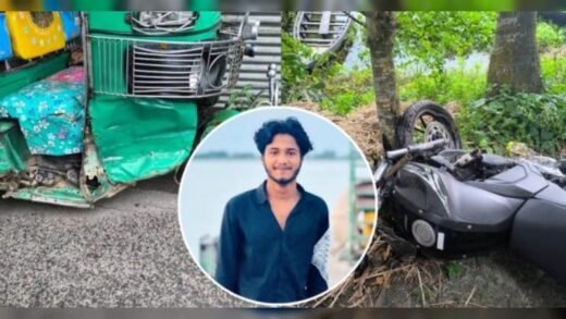 শরীয়তপুরে সিএনজি-মোটরসাইকেল মুখোমুখি সংঘর্ষে যুবক নিহত, আহত ৩