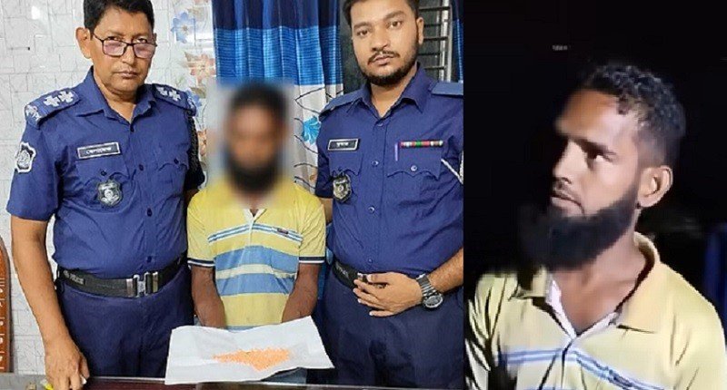 সফিপুরের জয়ন্তী নদীতে ট্রলারে অভিযান, ২৮০টি ইয়াবাসহ দেলোয়ার আটক