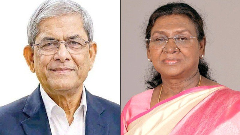 রাষ্ট্রপতি মির্জা ফখরুলকে ভারতের রাষ্ট্রপতির অভিনন্দন
