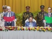 শপথ নিলেন রাষ্ট্রপতি মির্জা ফখরুল ইসলাম